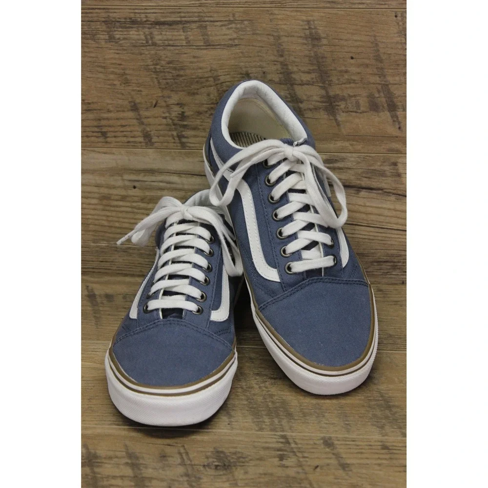 Vans unisex Old Skool canvas satin lace up low top sneakers M8‎ W9.5